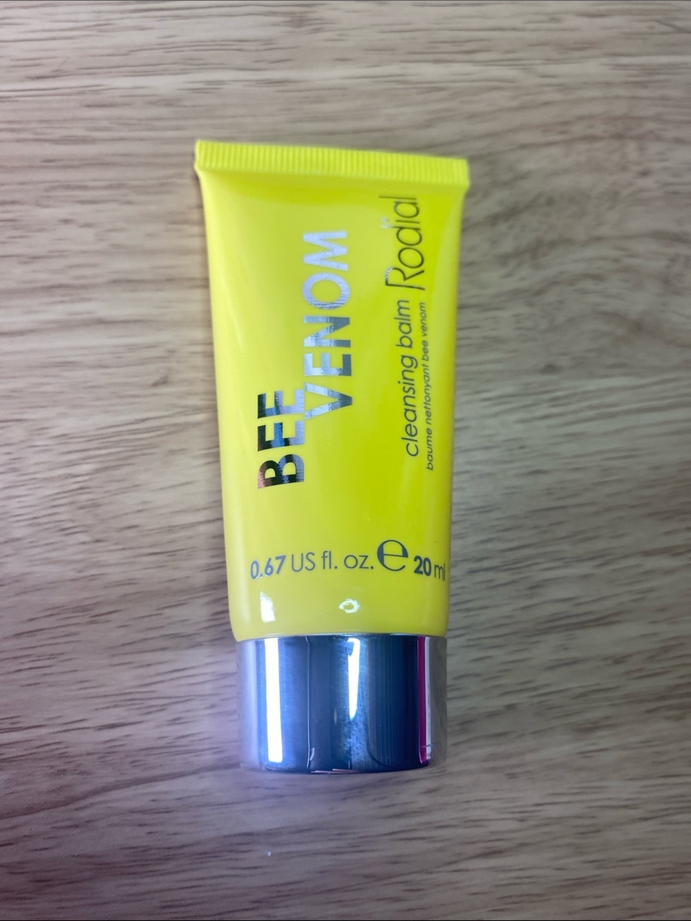 Rodial Bee Venom Cleansing Balm in Yellow with Silver Cap